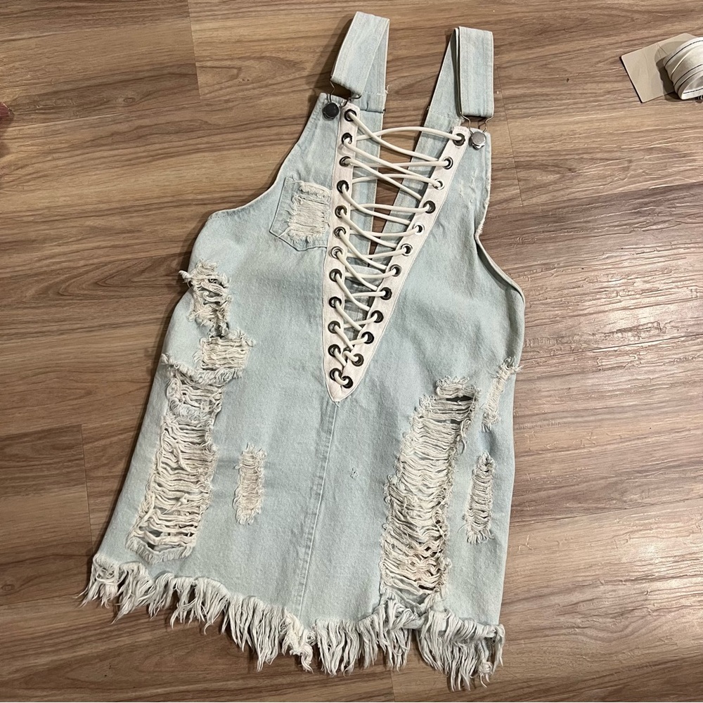 Denim overalls